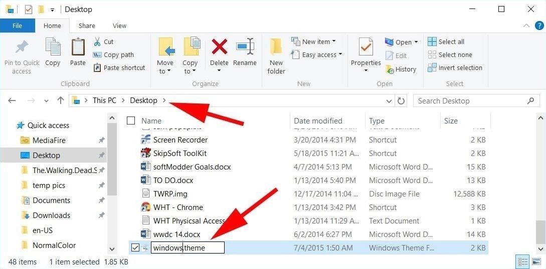 Windows 10 change title bar color registry